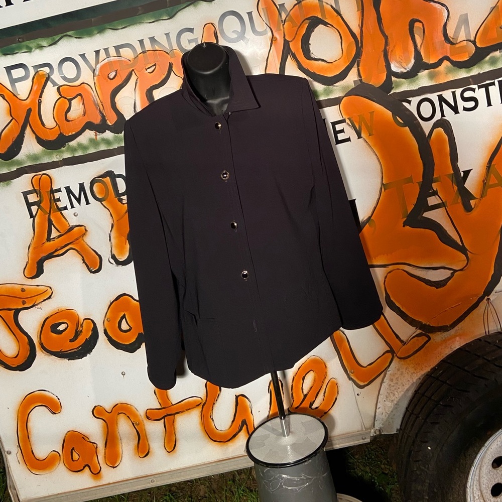 Vintage Henry Lee Black ladies Sport coat. Size 10